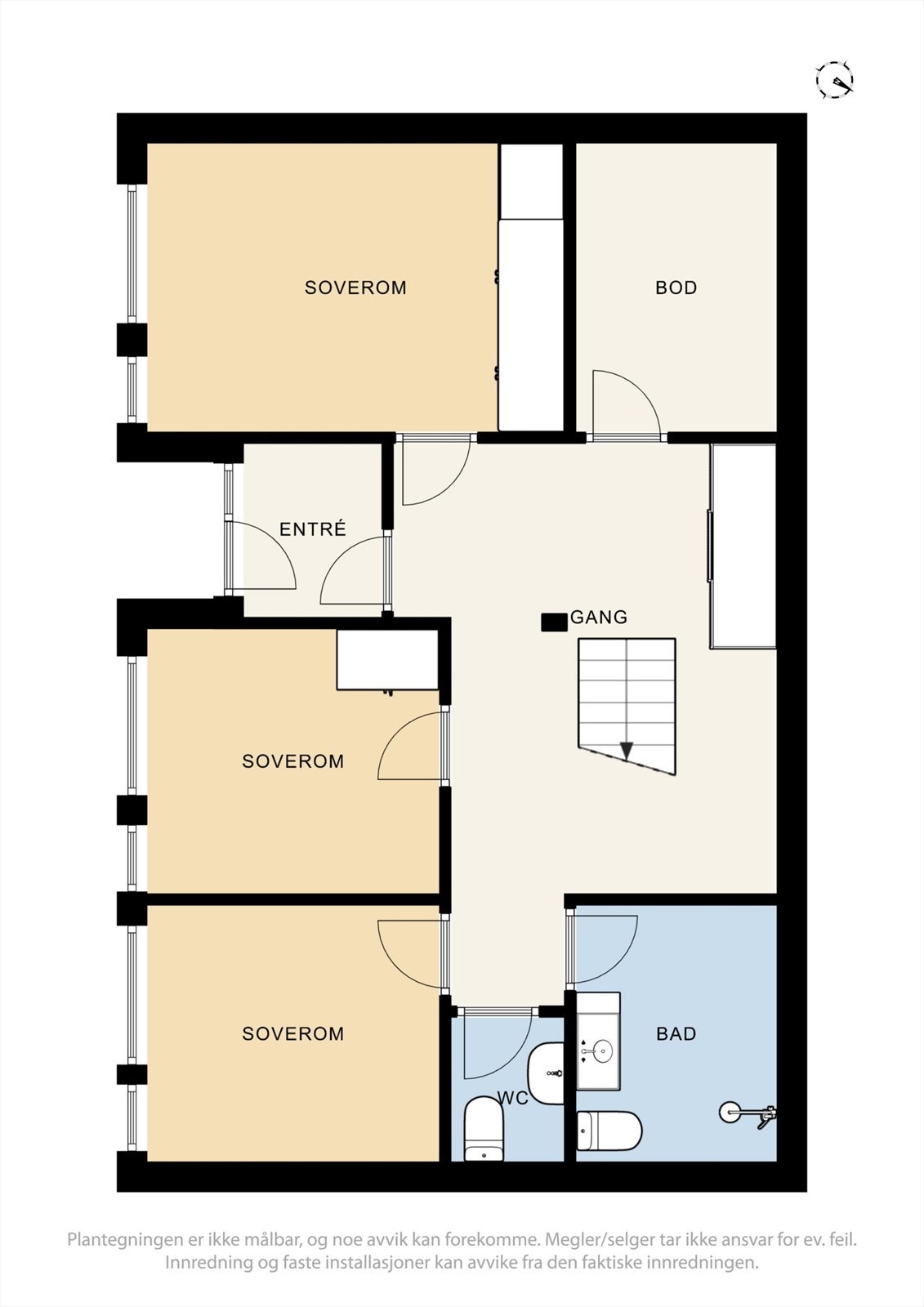 Underetasje - Se punkt "ferdigattest". Galleribilde