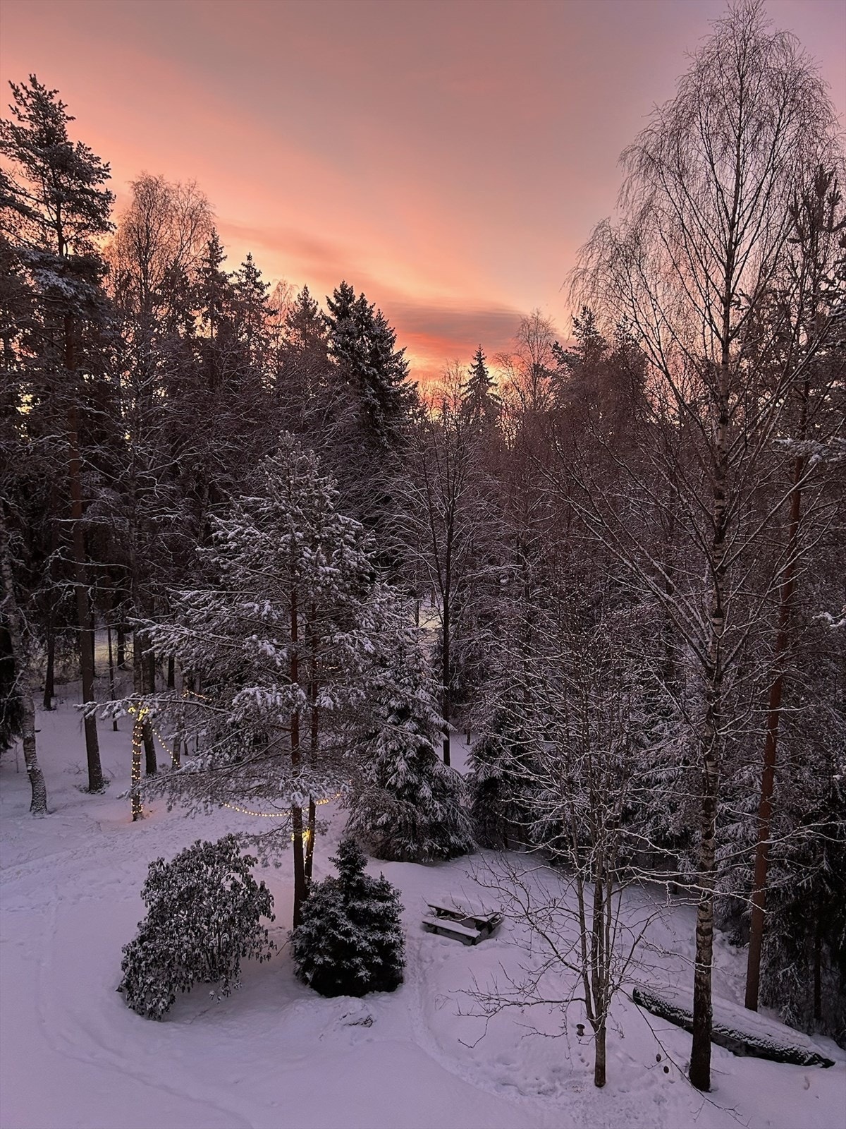Hyggelig vinterstemning fra balkongen.
(selgers egne bilder) Galleribilde