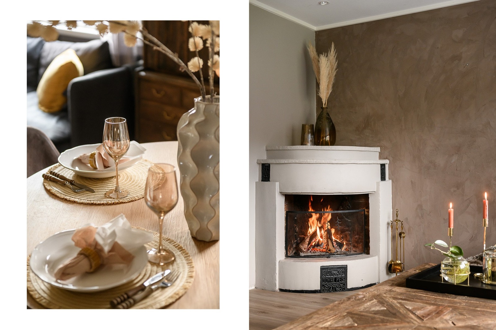 Et naturlig midtpunkt i stuen - perfekt for høst- og vinterkvelder. Galleribilde