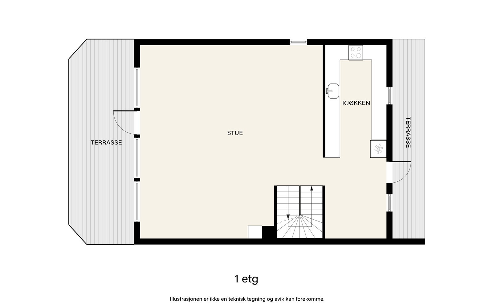Plantegning 1.etasje. Galleribilde