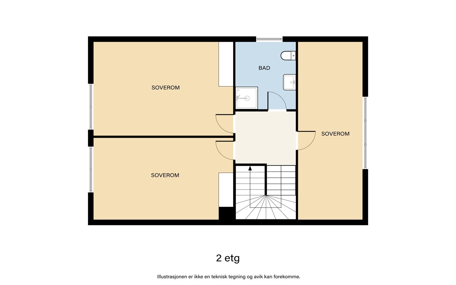 Plantegning 2.etasje. Galleribilde