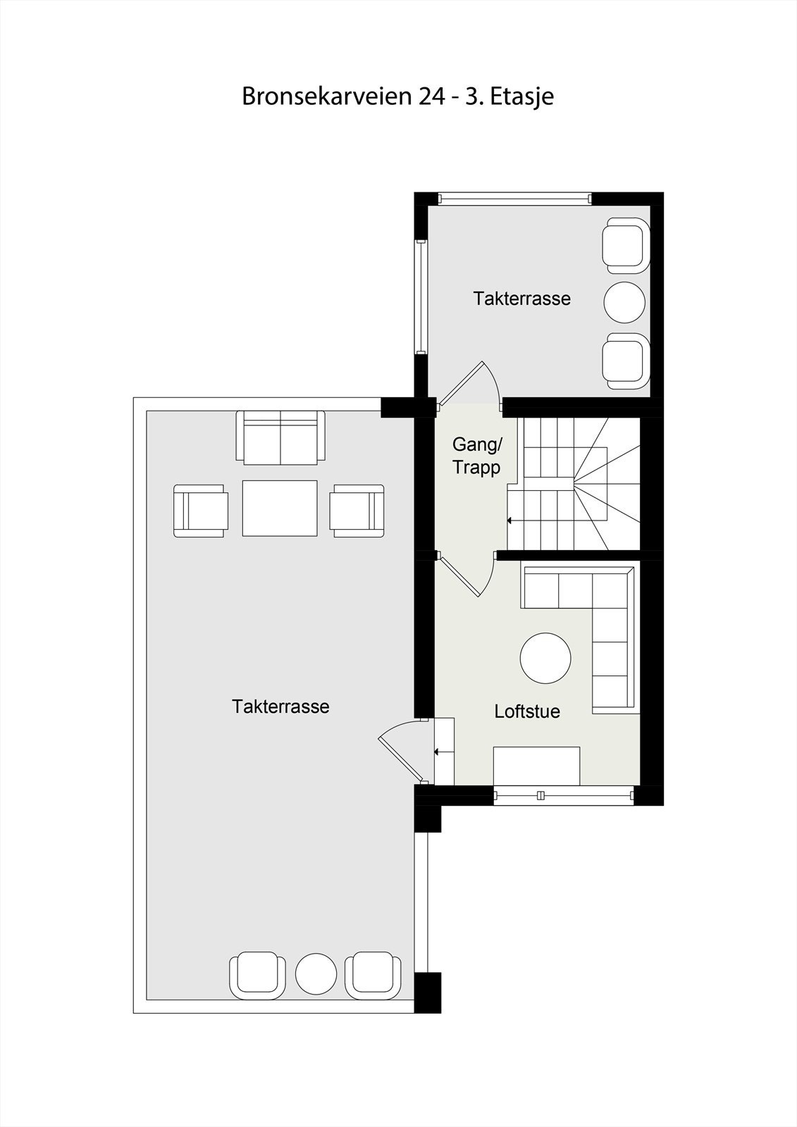 Plantegning 3. etg Galleribilde