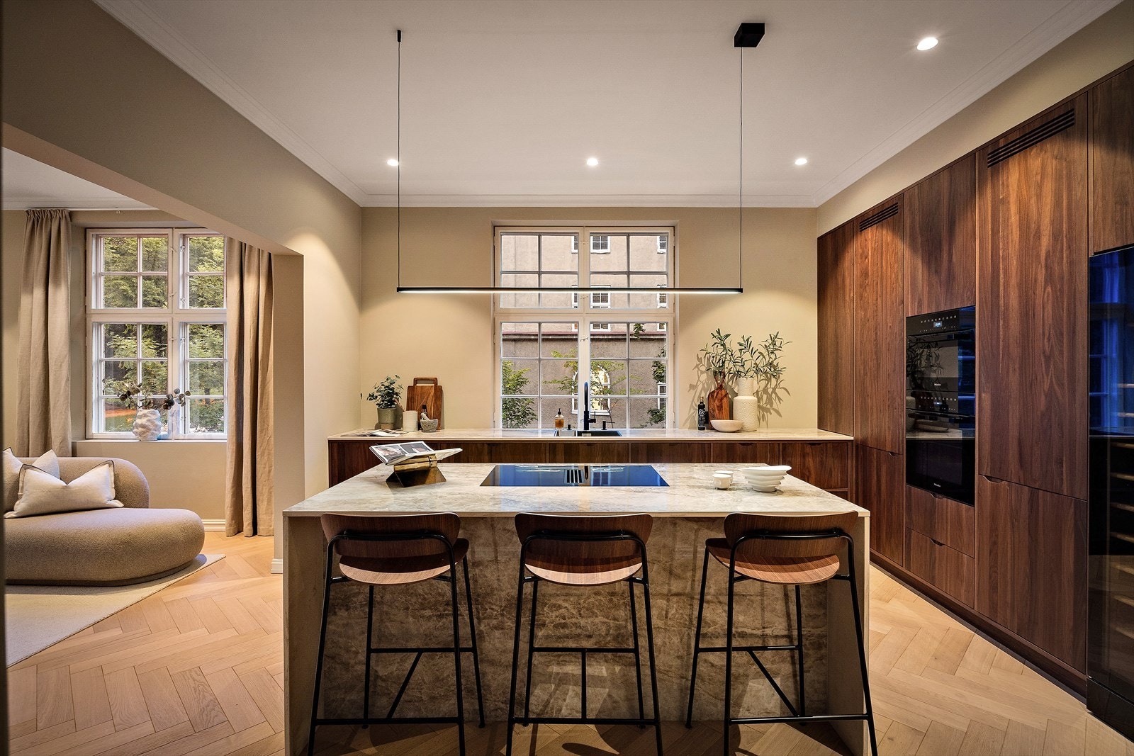 Kveldsstemning kjøkken Galleribilde