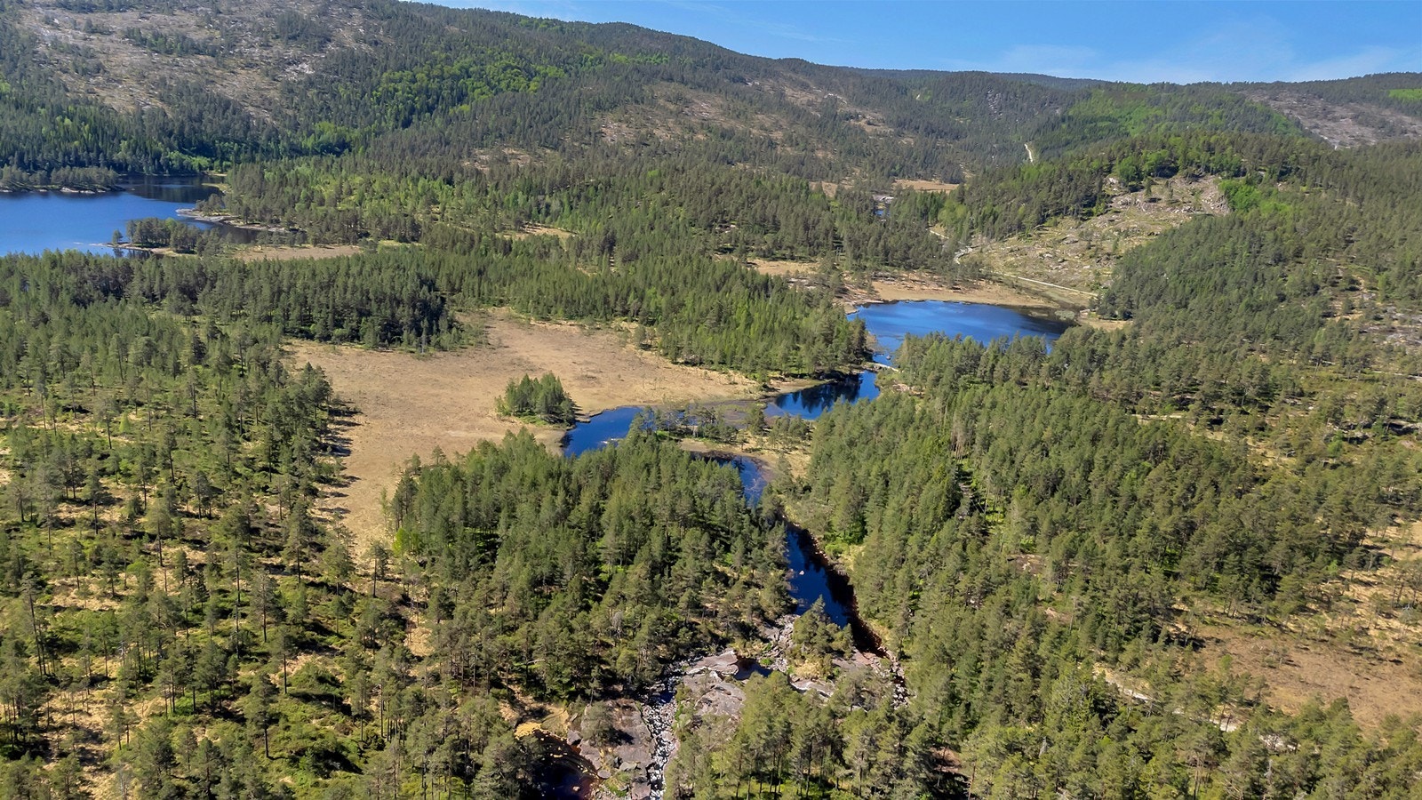 Tomten ligger rett ved vannet Galleribilde