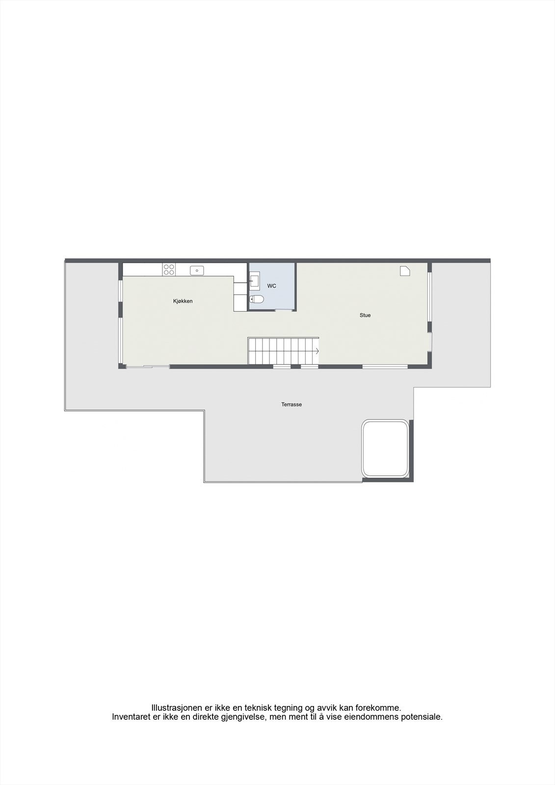 Plantegning 1. etasje. Galleribilde