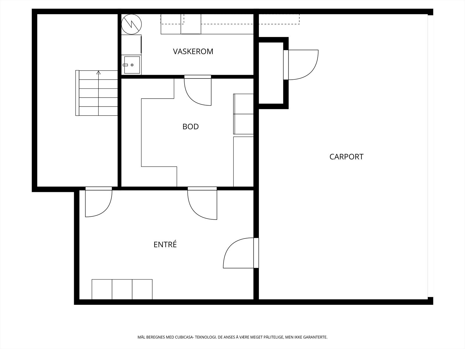 Plantegning kjeller. Galleribilde