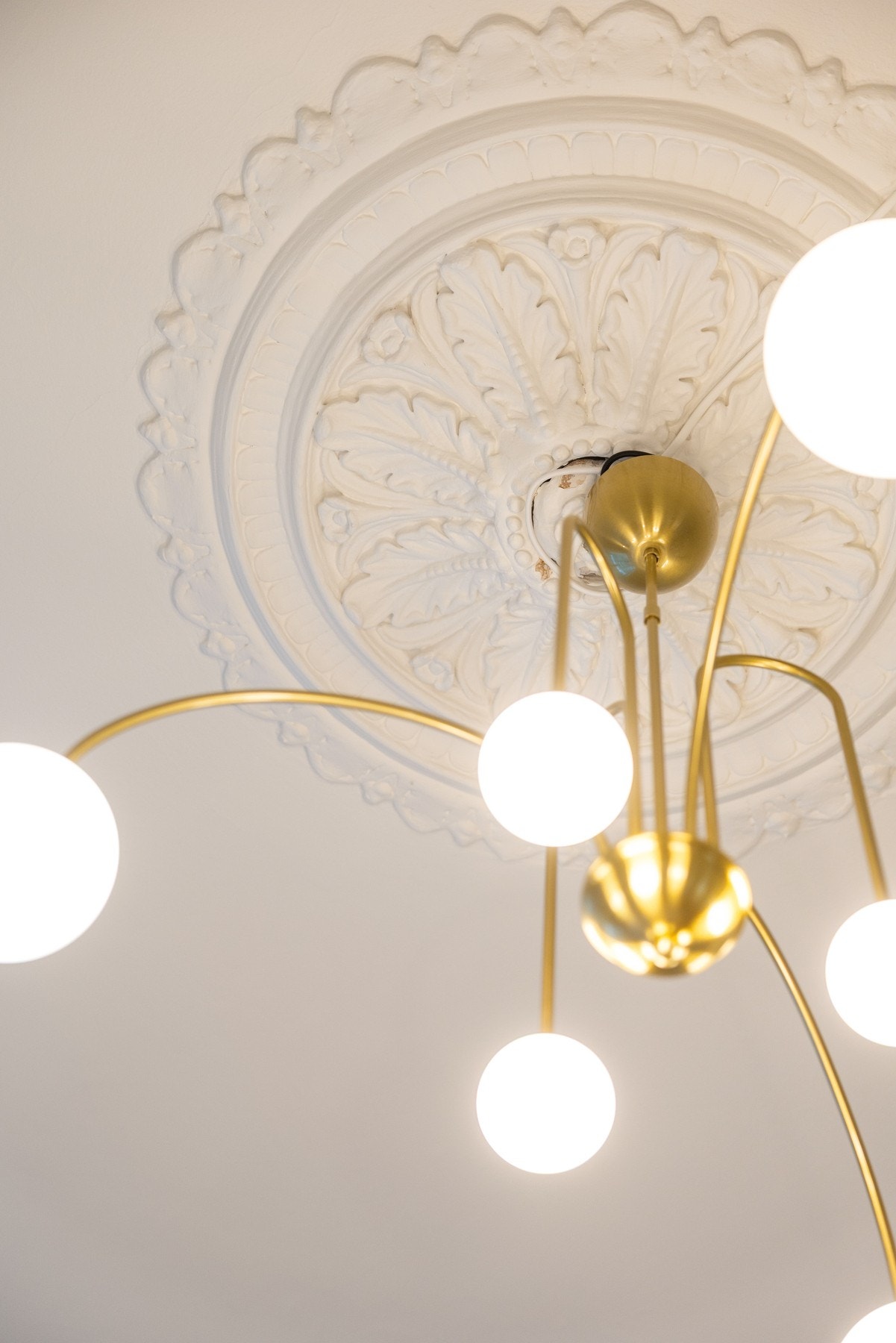 Vakker stukkatur og rosett. Galleribilde