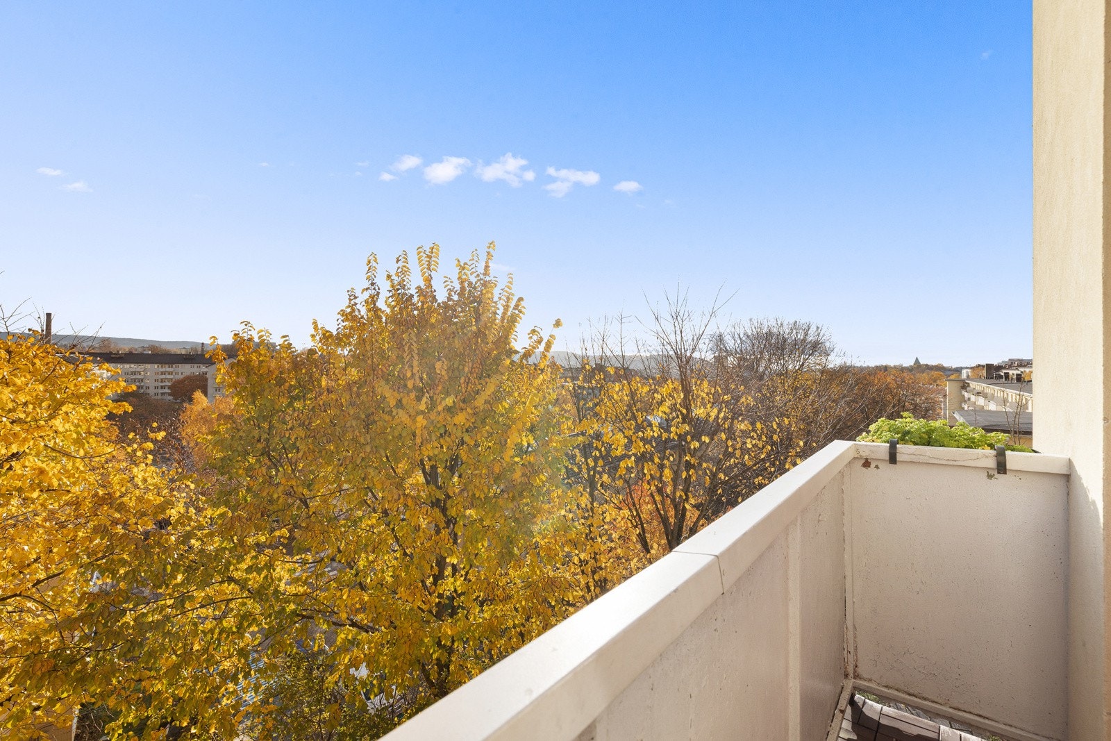 Nydelig utsikt fra balkongen. Galleribilde