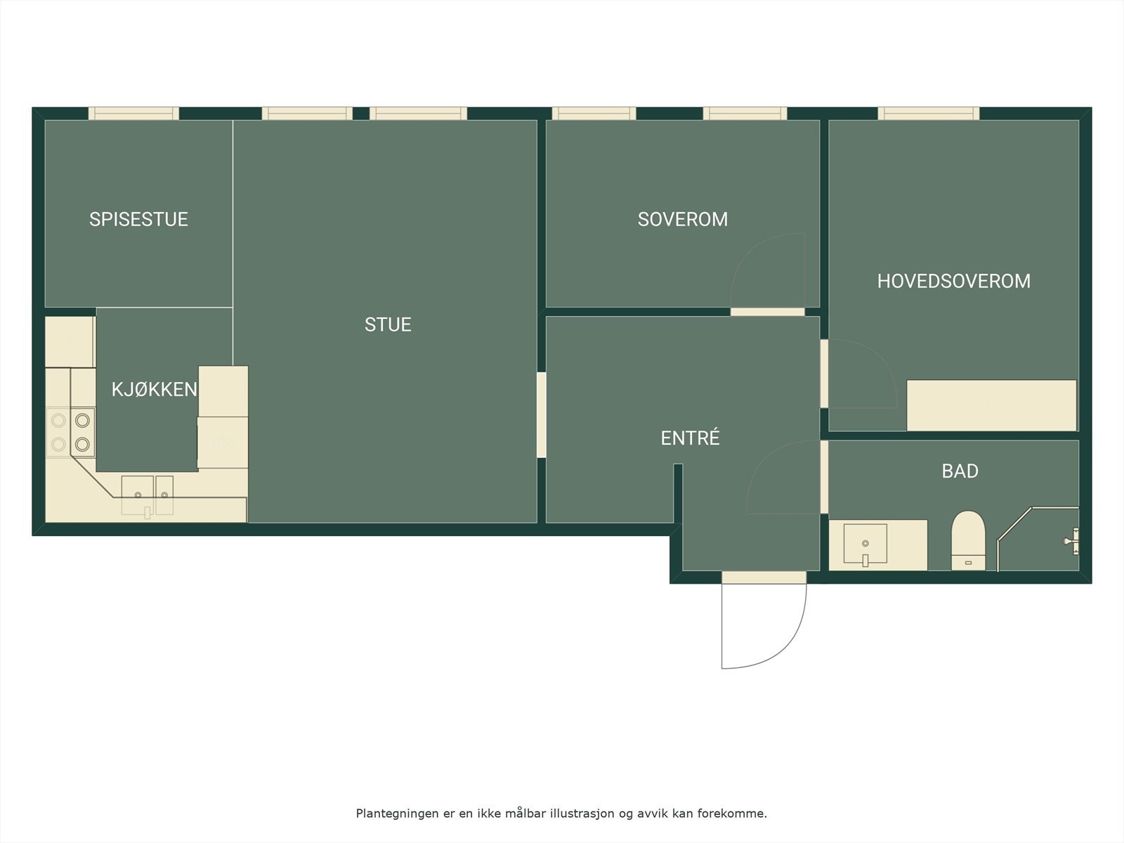 Plantegning Marcus Thranes gate 4A Galleribilde