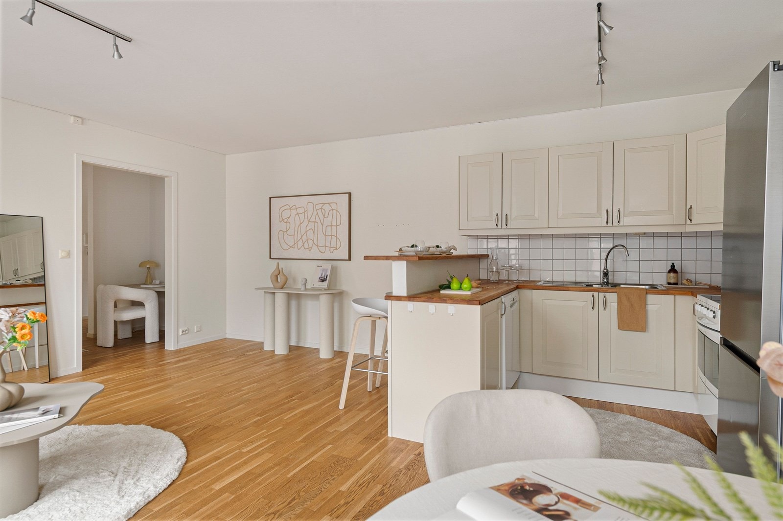 Stuedelen er et åpent og sosialt rom. Galleribilde