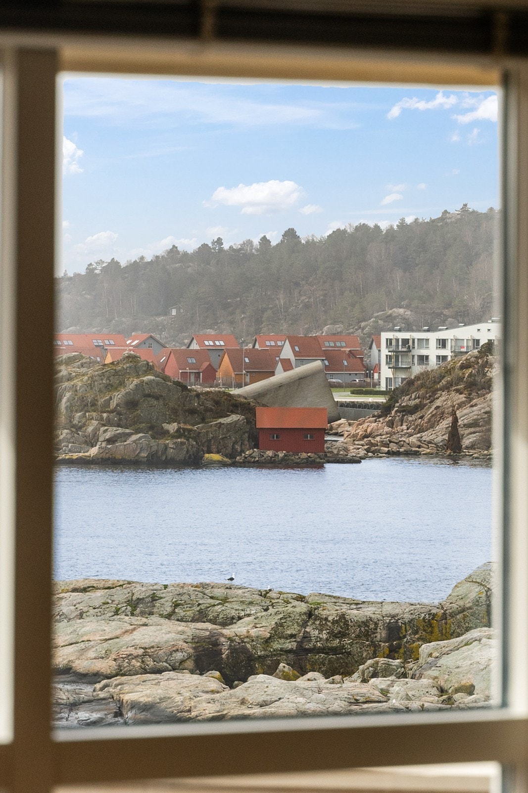 Utsikten fra loftet i båthuset. Galleribilde