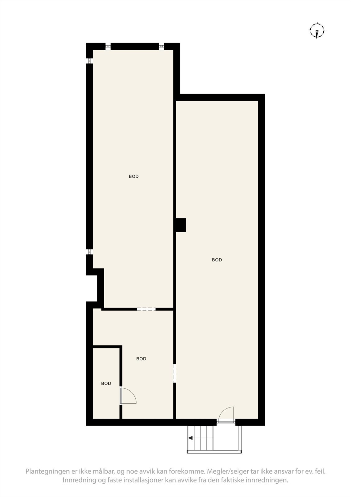Plantegning kjeller. Galleribilde