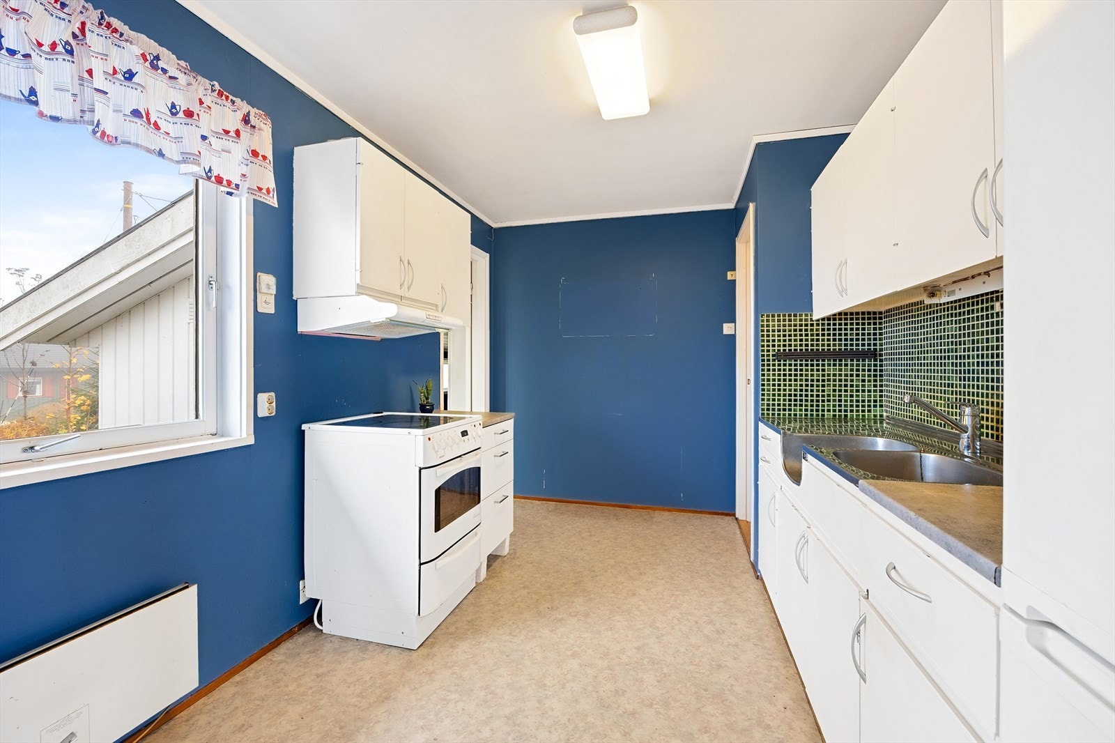 Kjøkkenet har ikke integrerte hvitevarer. Galleribilde