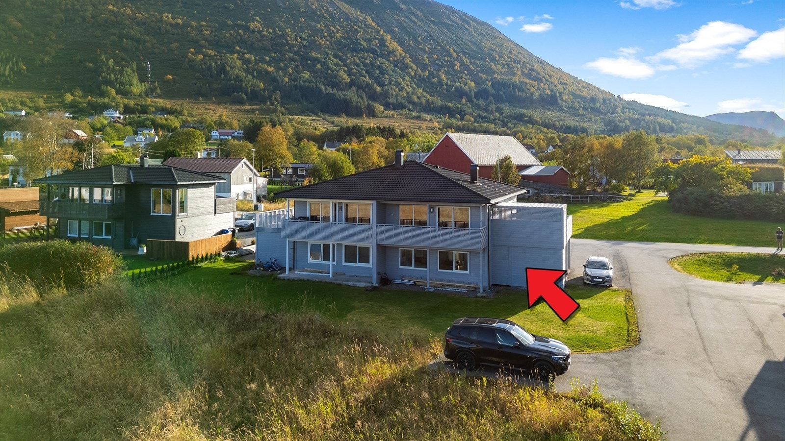 Fasade i front. Sentrumsnært men rolig område Galleribilde