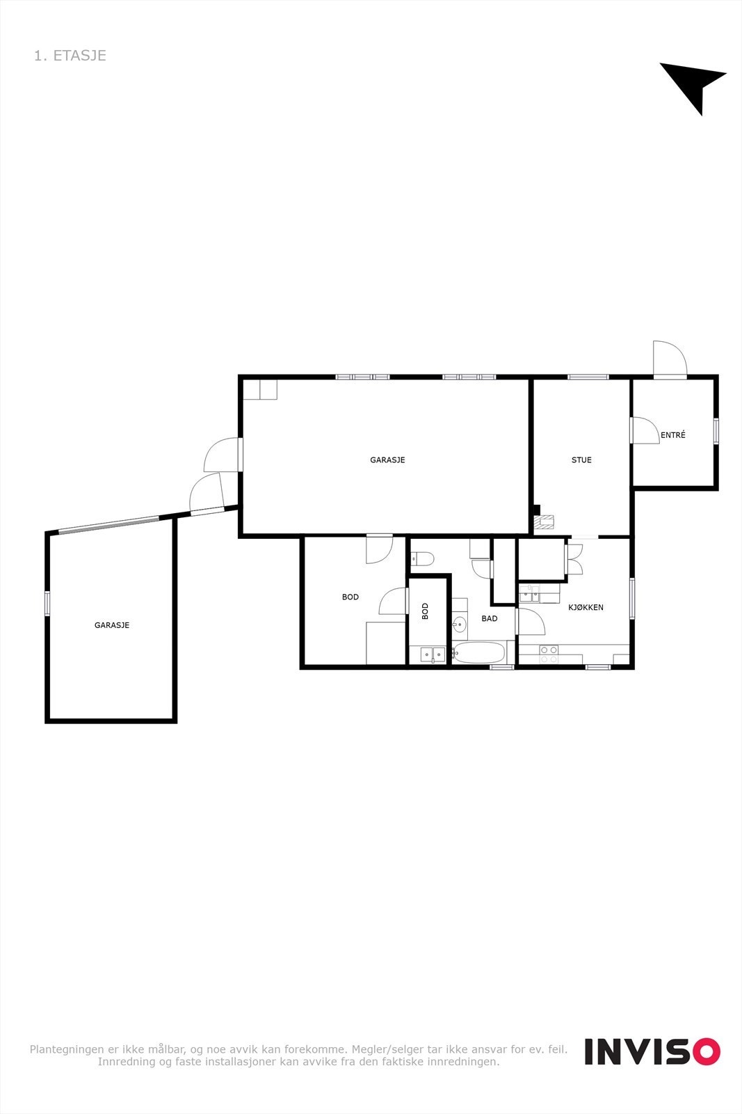 Plantegning sokkeletasjen Galleribilde