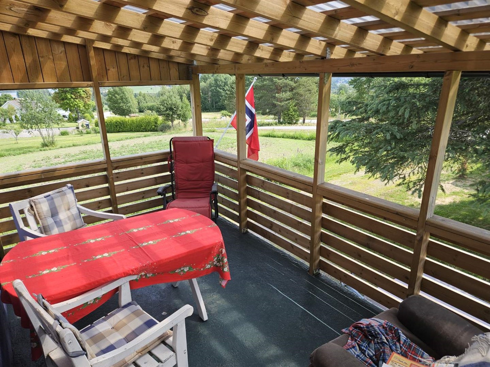 Overbygget veranda Galleribilde