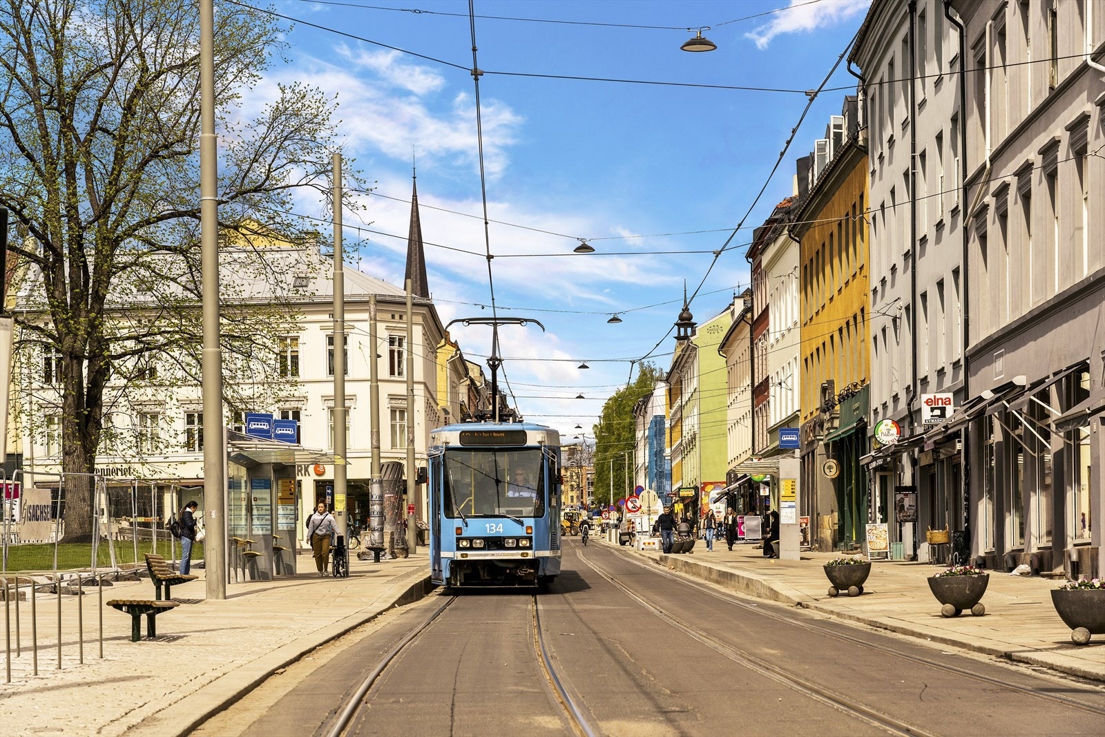 I Thorvald Meyers gate finner du trikkeforbindelser Galleribilde