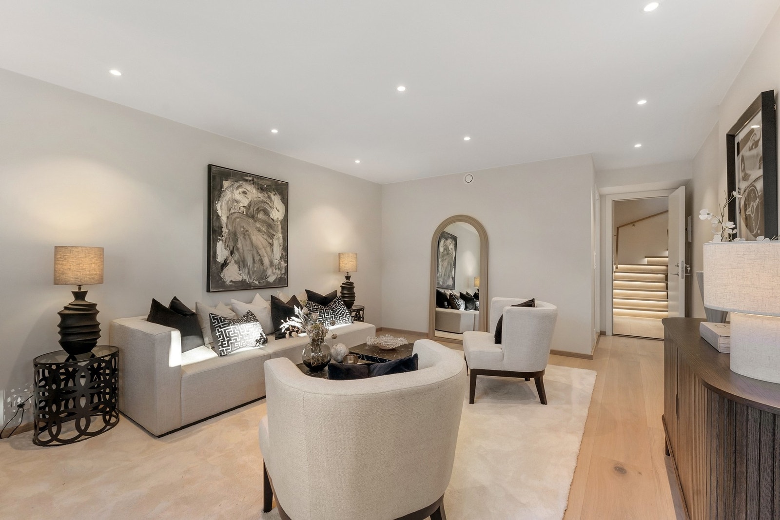 Trimrom/soverom i underetasjen