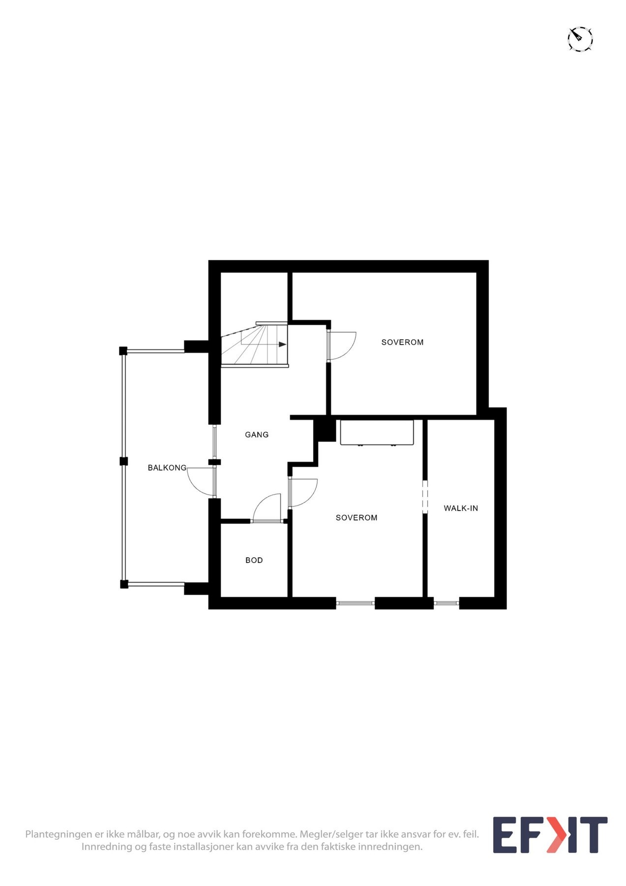 Plantegning loftetasje. Galleribilde