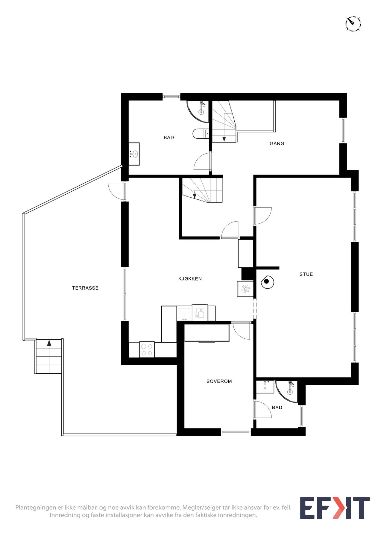 Plantegning loftetasje. Galleribilde