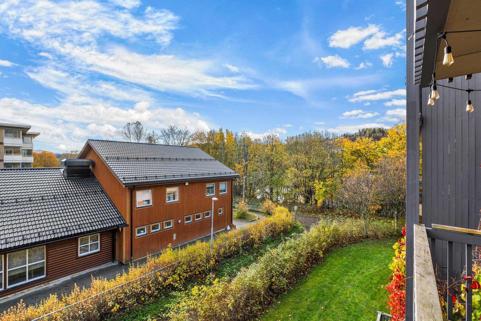 Utsikt fra balkongen Galleribilde