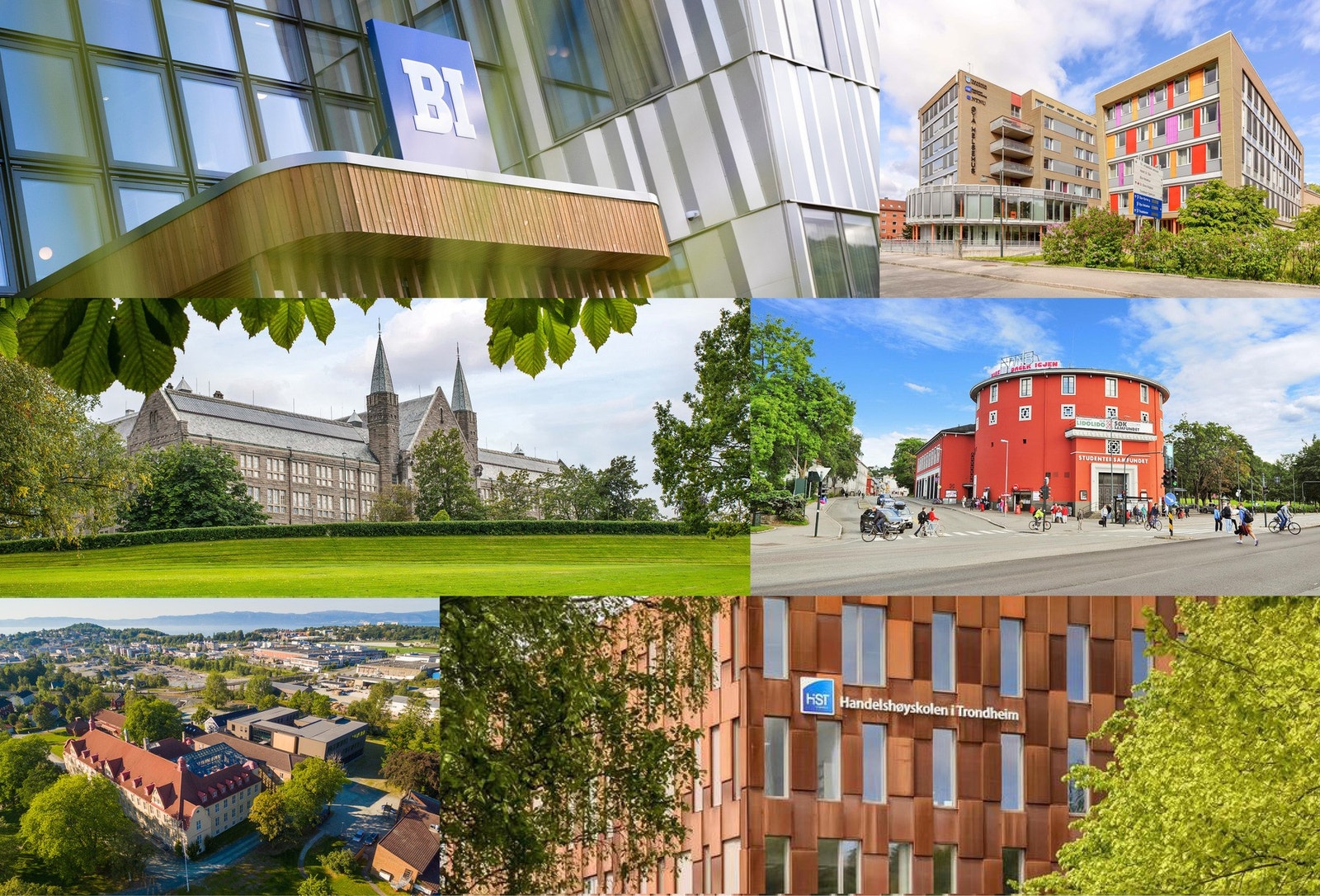Kort vei til flere studiesteder i Trondheim Galleribilde