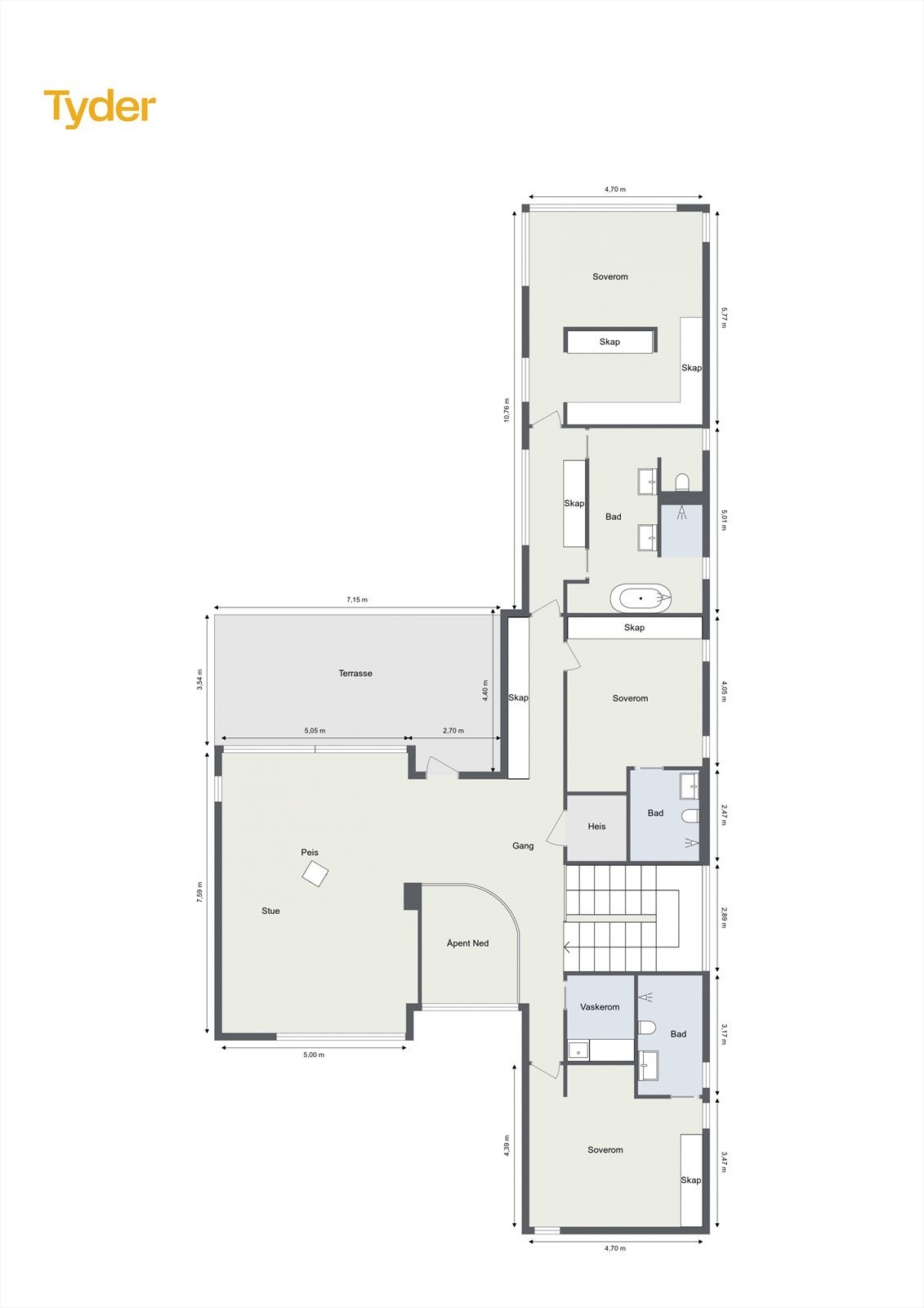 Plantegning 2. etasje. Galleribilde