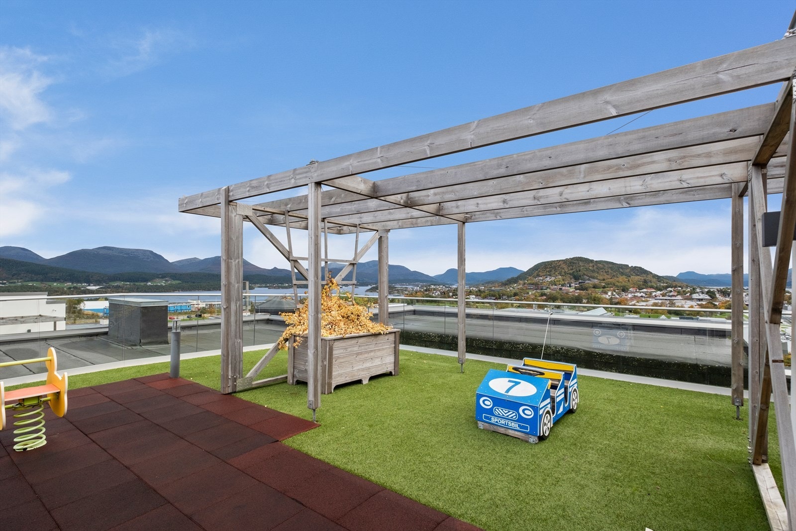 Her får du panoramautsikt over Moa-området. Galleribilde