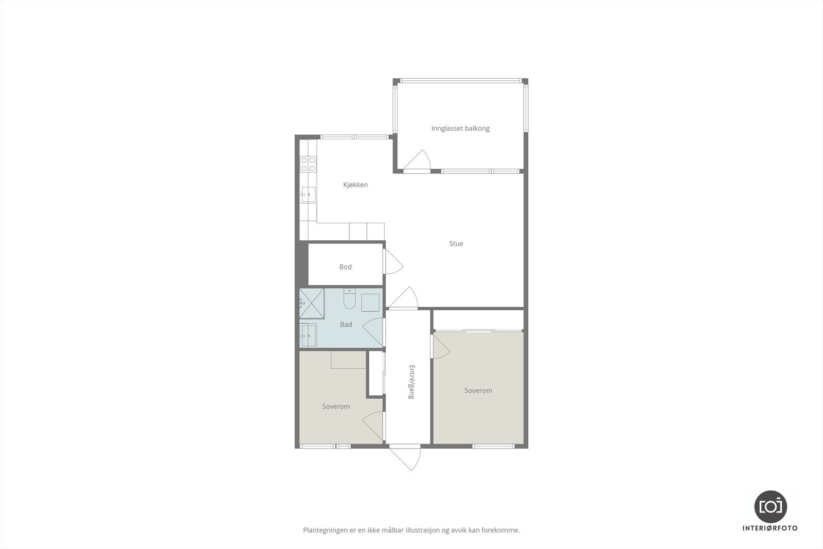 Plantegning Galleribilde