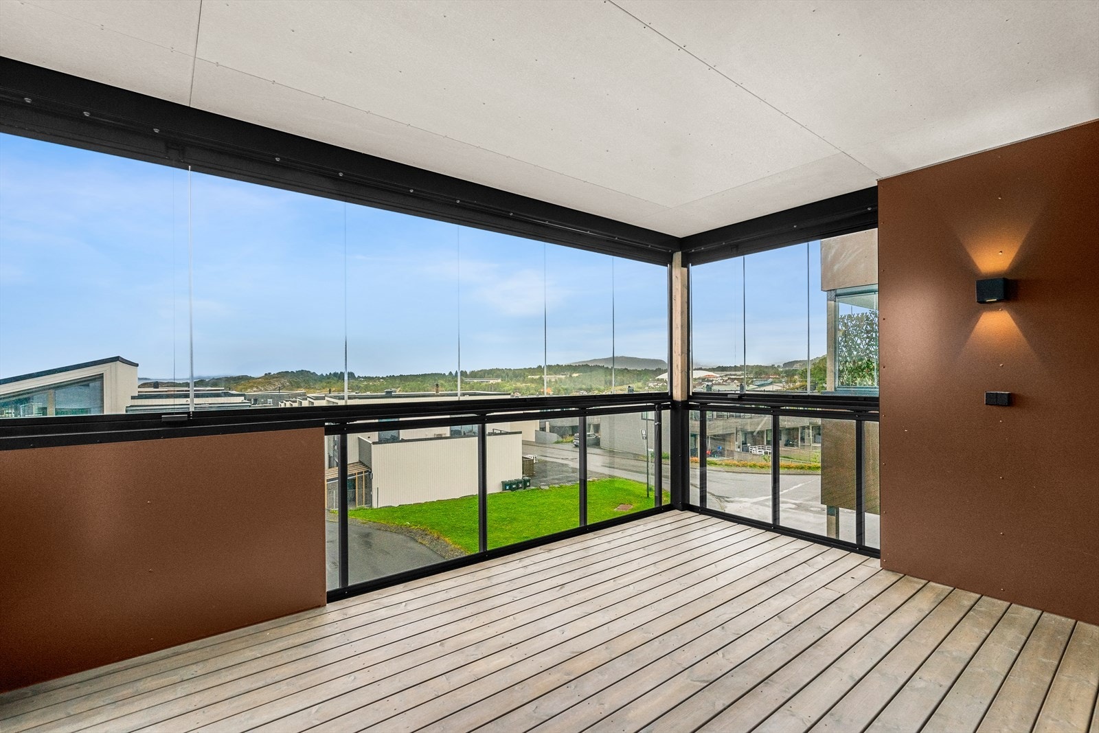 Innglasset balkong Galleribilde