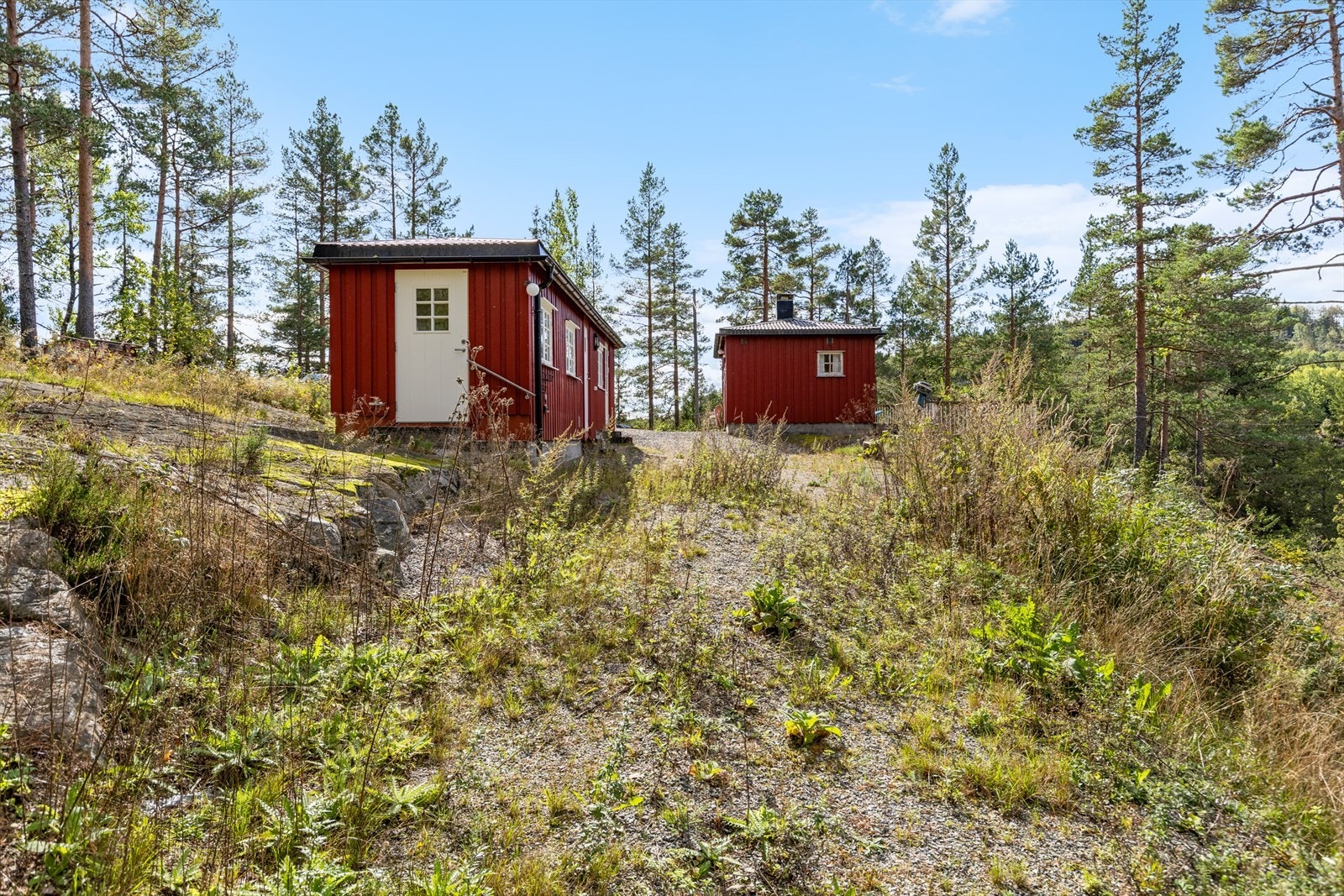 Bilvei helt frem til hytta Galleribilde
