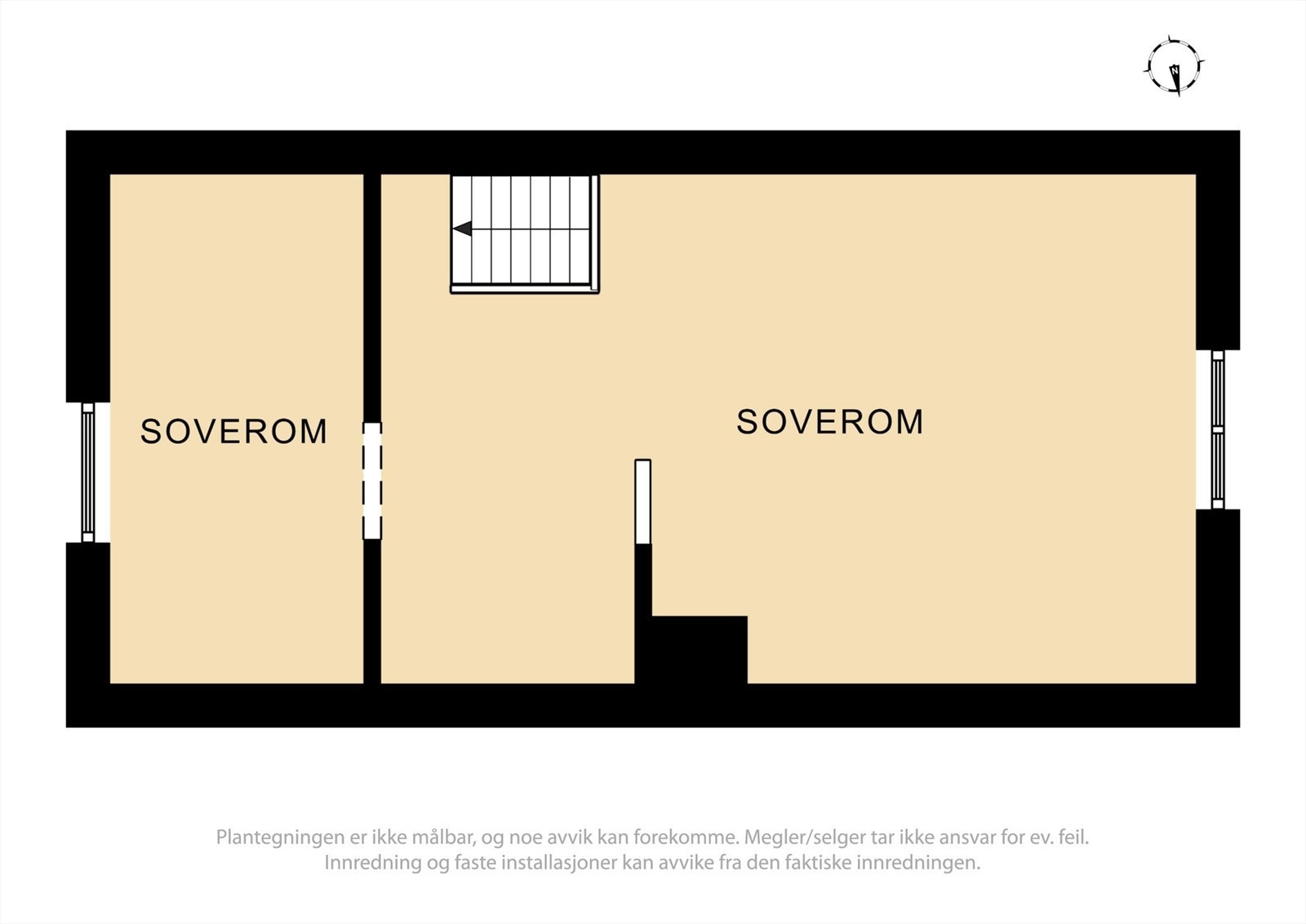 Plantegning andre etasje. Galleribilde