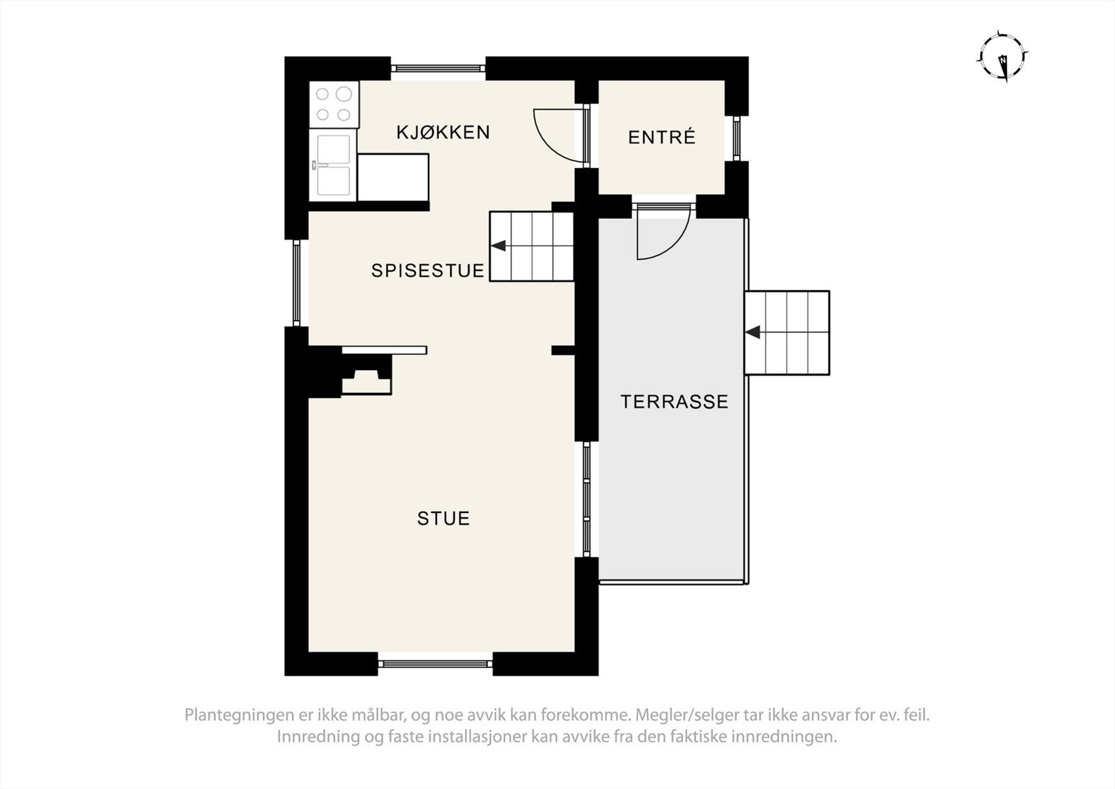 Plantegning hovedplan Stabburet. Galleribilde