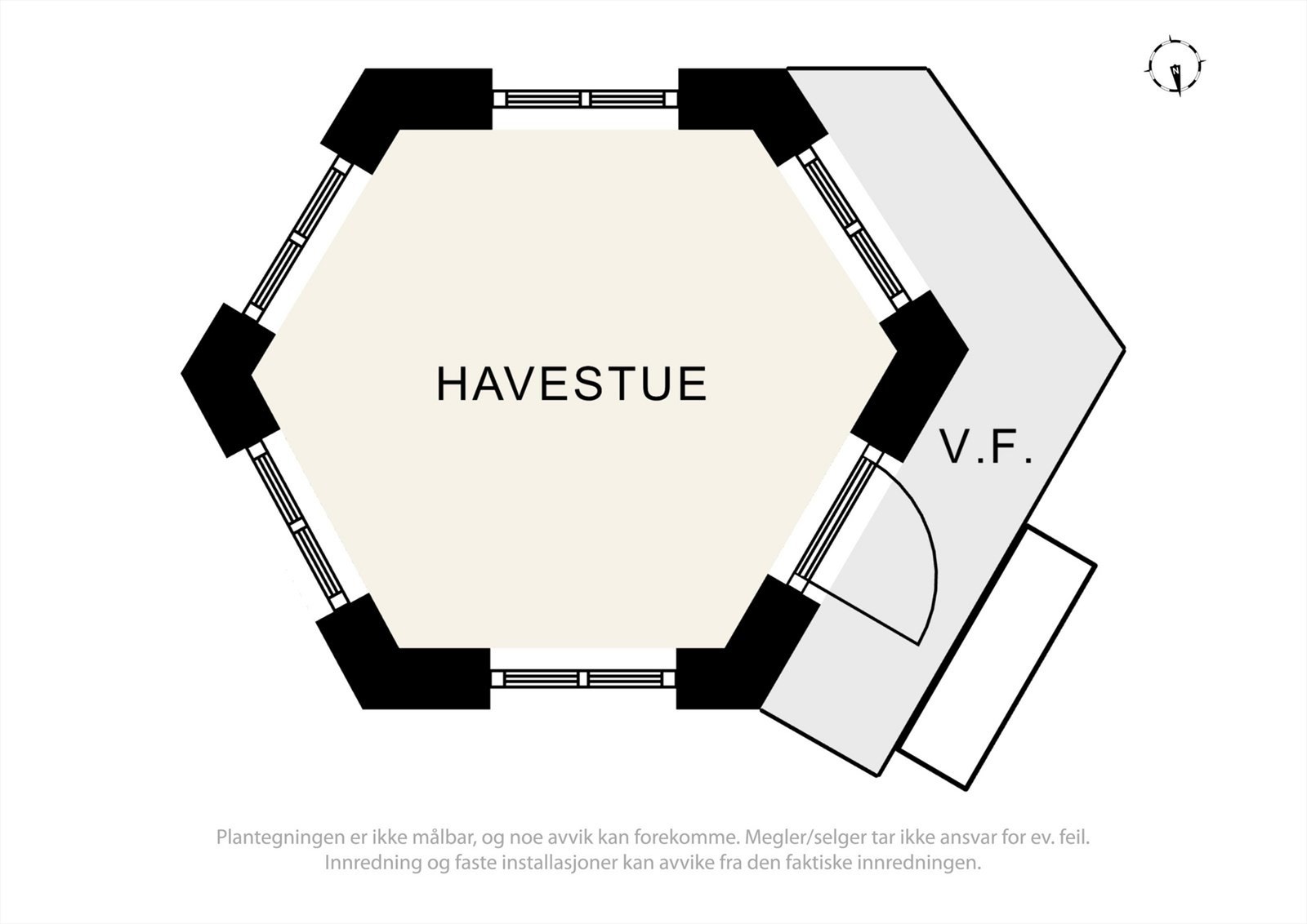 Plantegning grillstue. Galleribilde