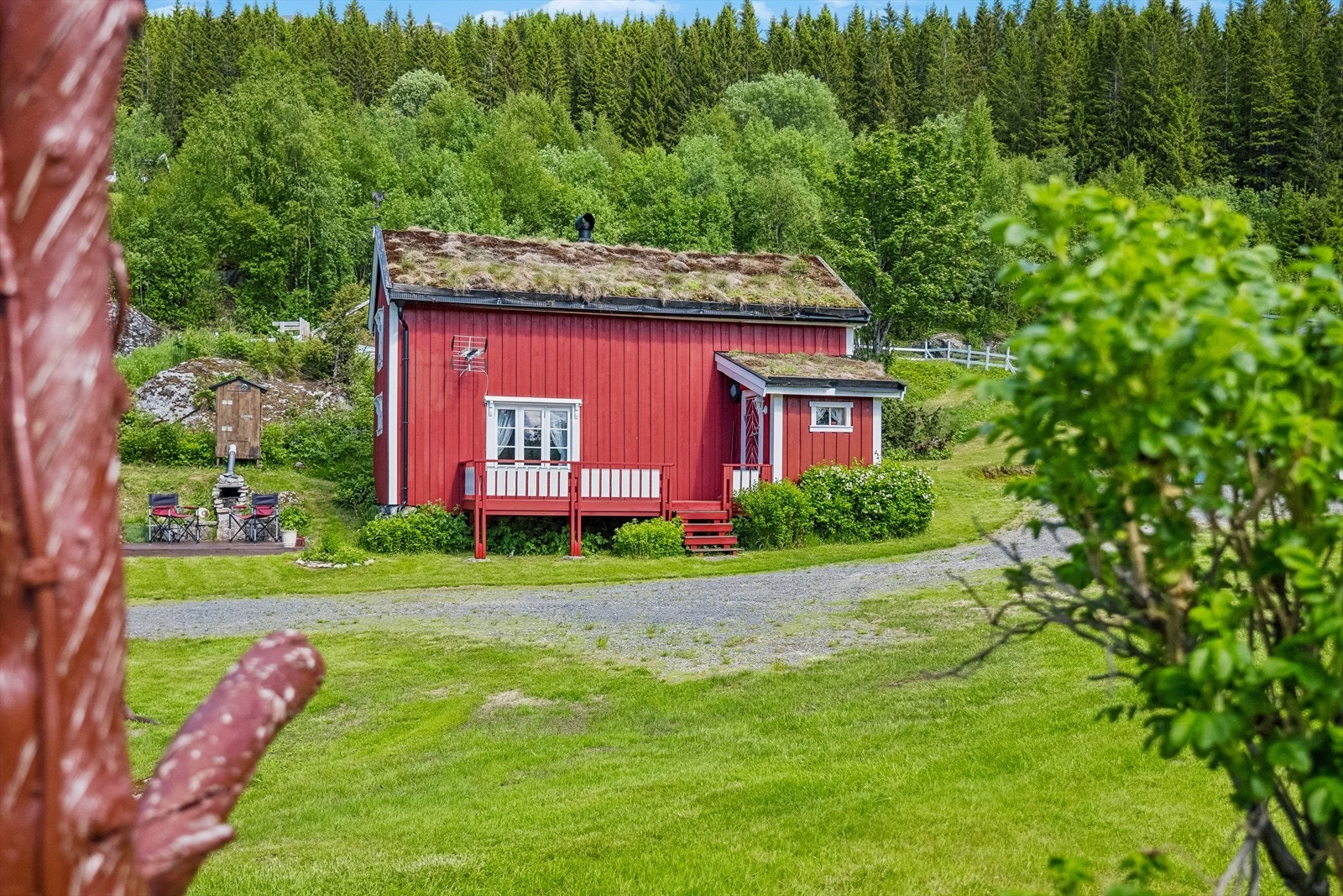 Fasade av Stabburet. Galleribilde