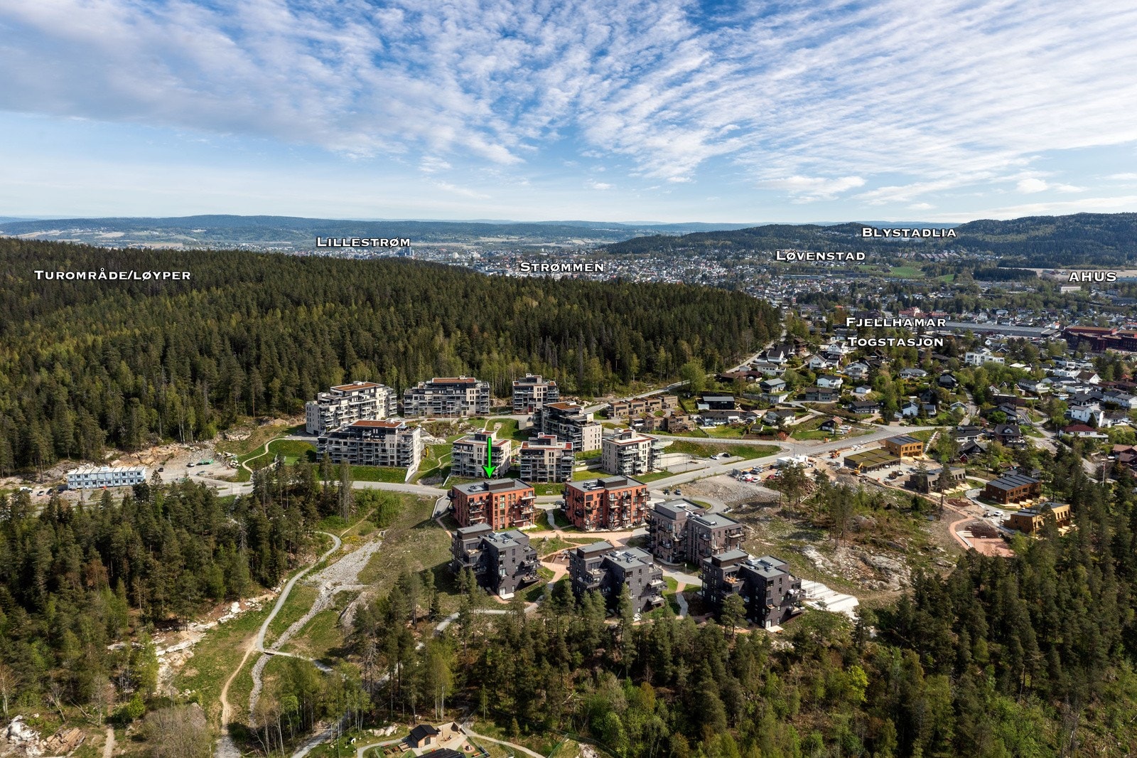 Dronefoto Galleribilde