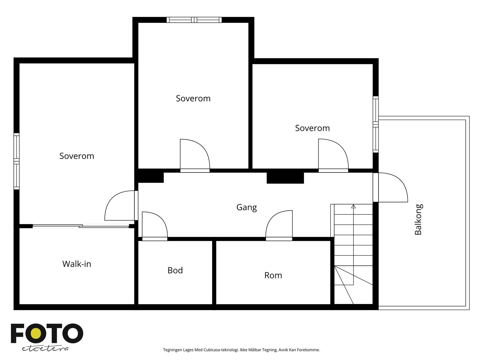 Plantegning 2. etasje. Ikke målbar Galleribilde
