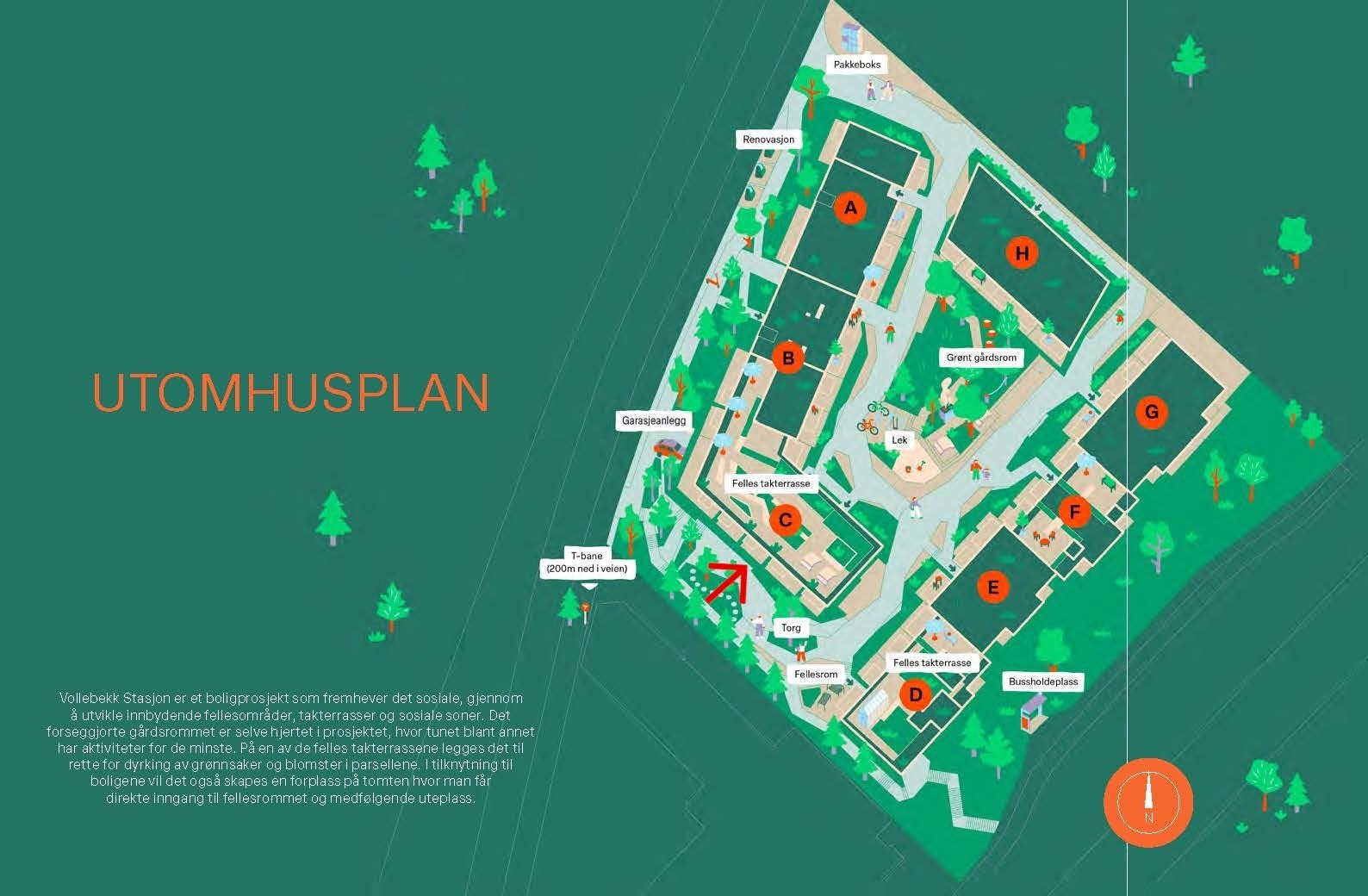 Utomhusplan Galleribilde