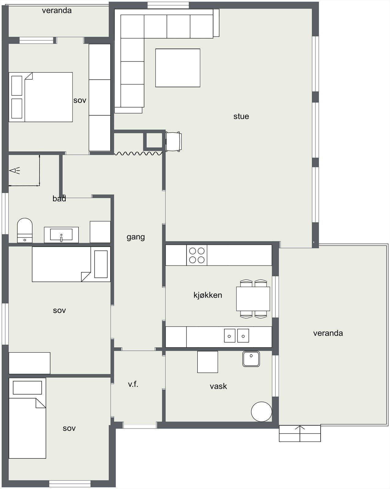 Plantegning. Galleribilde