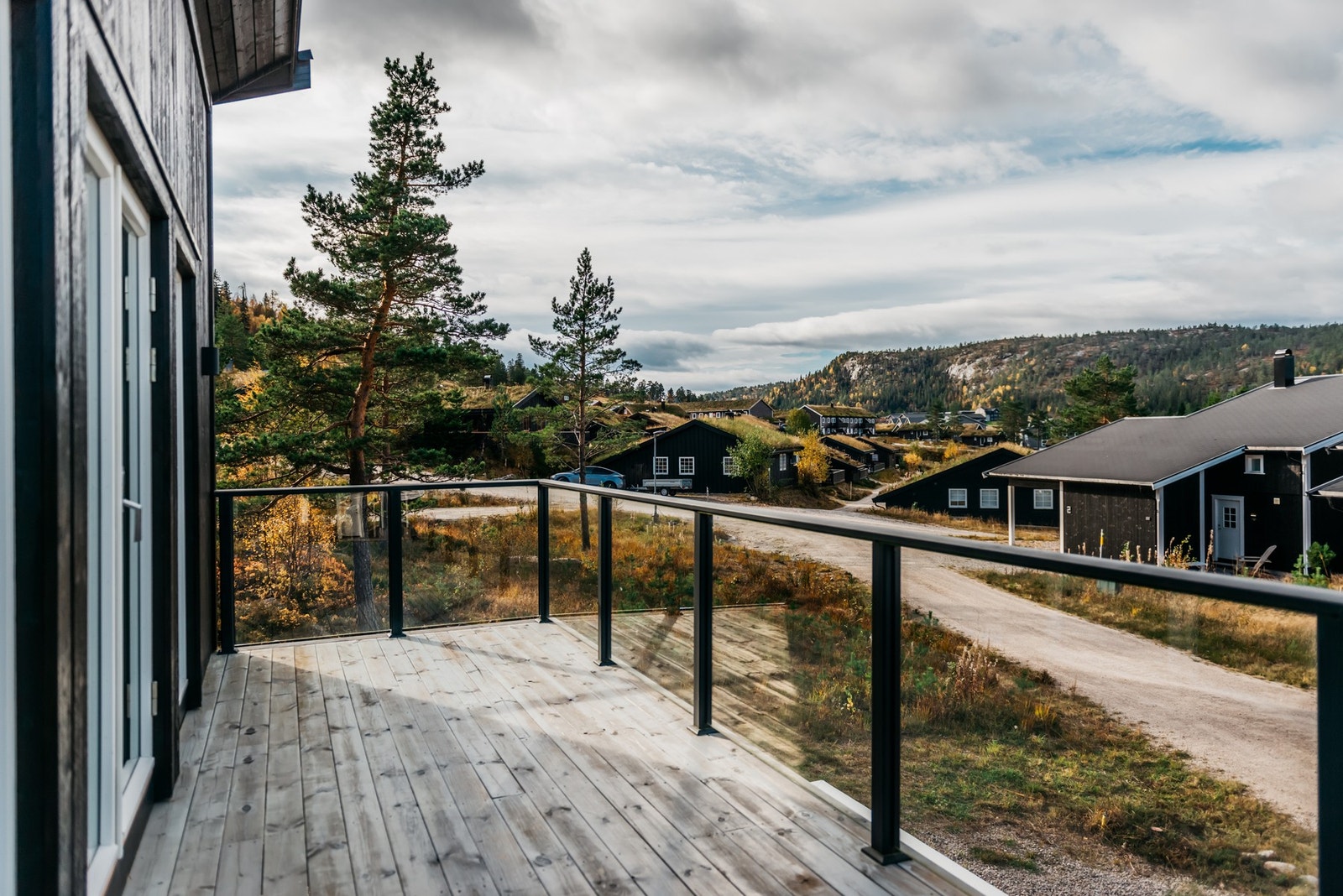 Fra balkongen har man fin utsikt Galleribilde