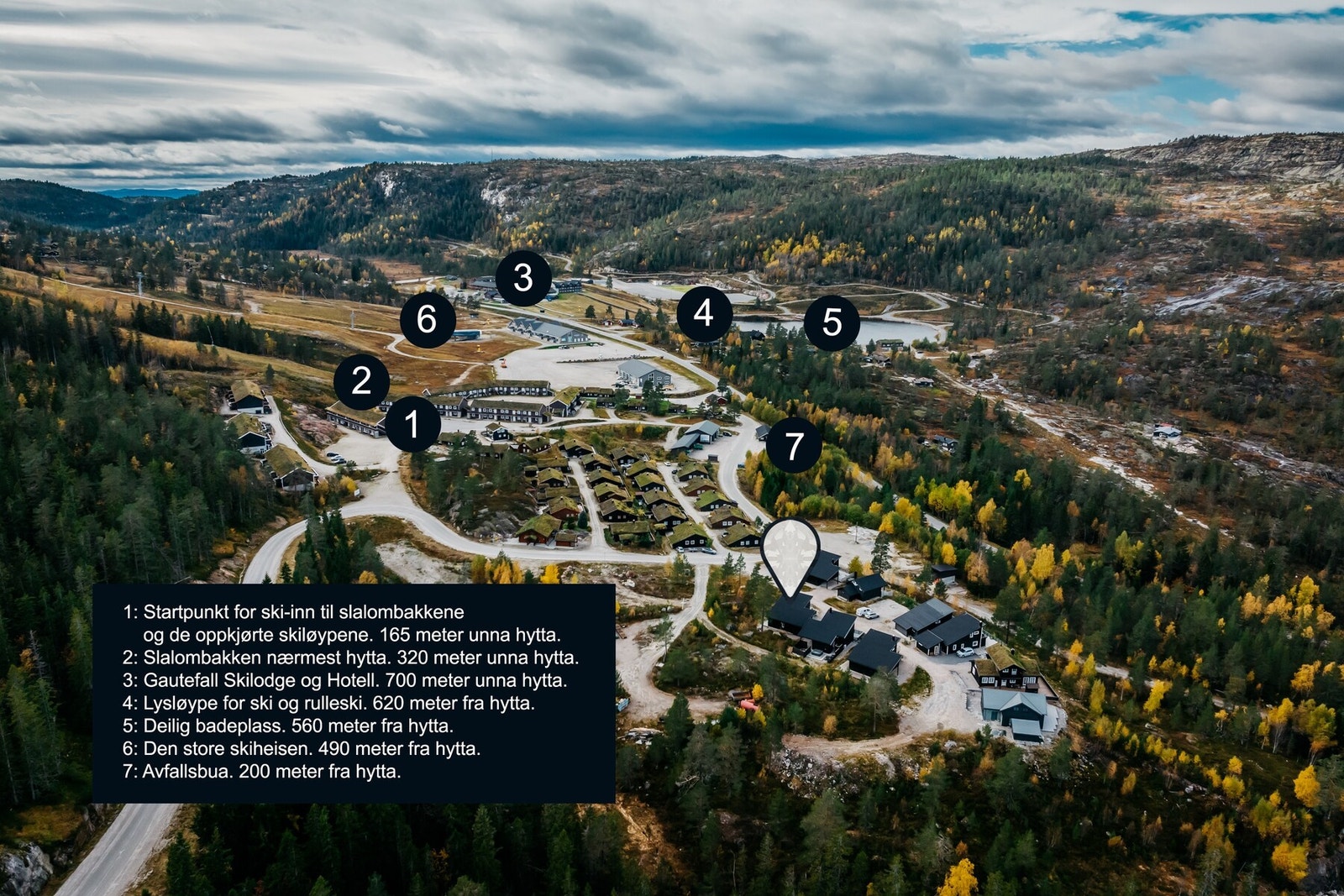 Moderne hytte med umiddelbar nærhet til både alpint og løypenett Galleribilde