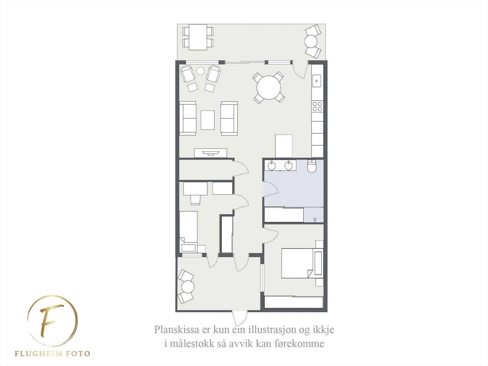 Planteikning Galleribilde