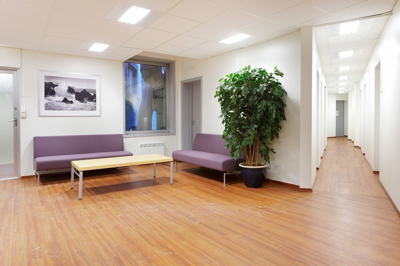 Hver etasje har venterom / sosial sone. Galleribilde