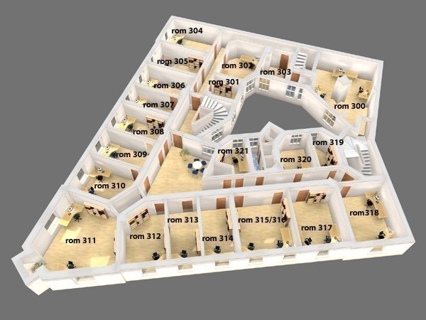 Planløsning for 3.etg. Galleribilde