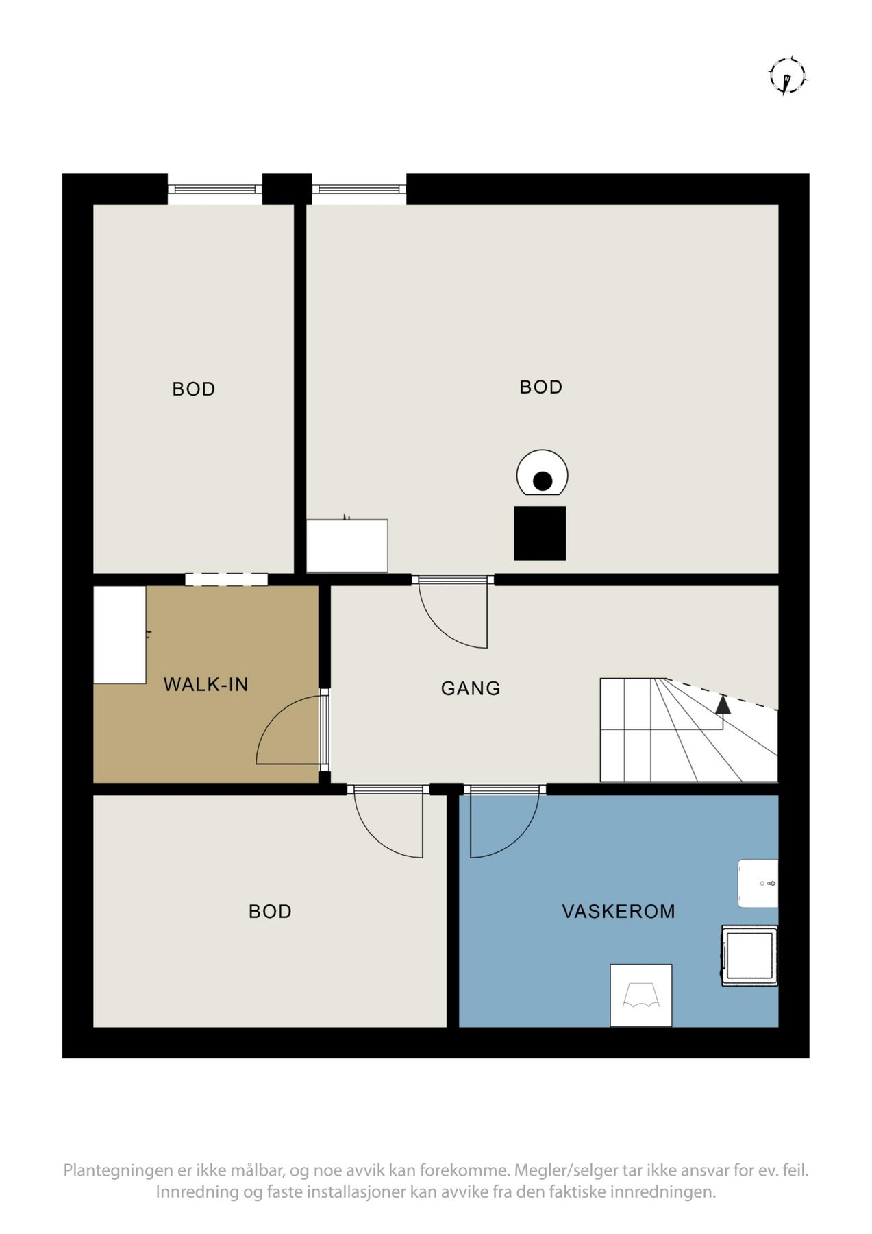 Plantegning kjeller Galleribilde