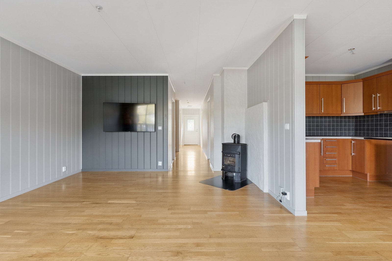 Tidsmessig farge- og materialvalg. Her kan man flytte rett inn og enkelt sette sitt eget preg! Galleribilde