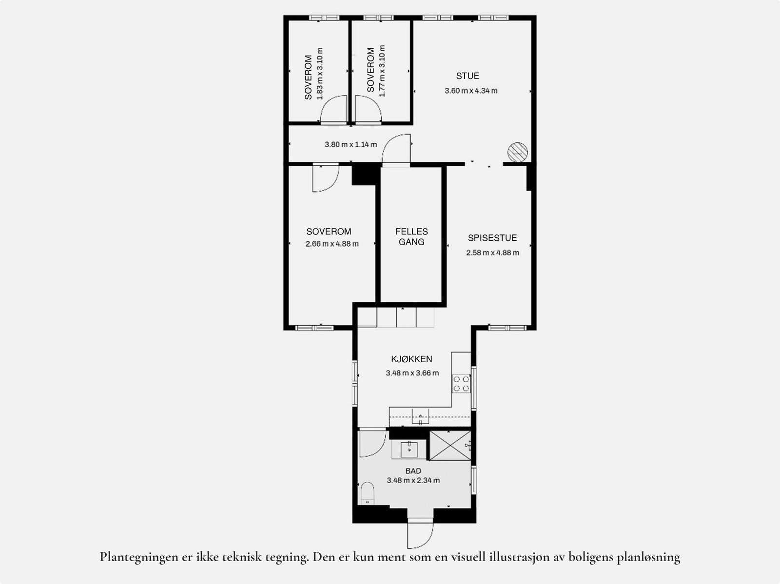 Planløsning 3. etasje. Galleribilde