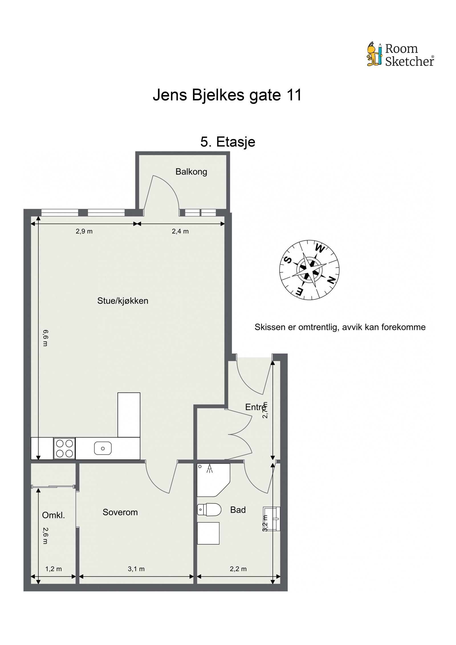 Plantegning Galleribilde