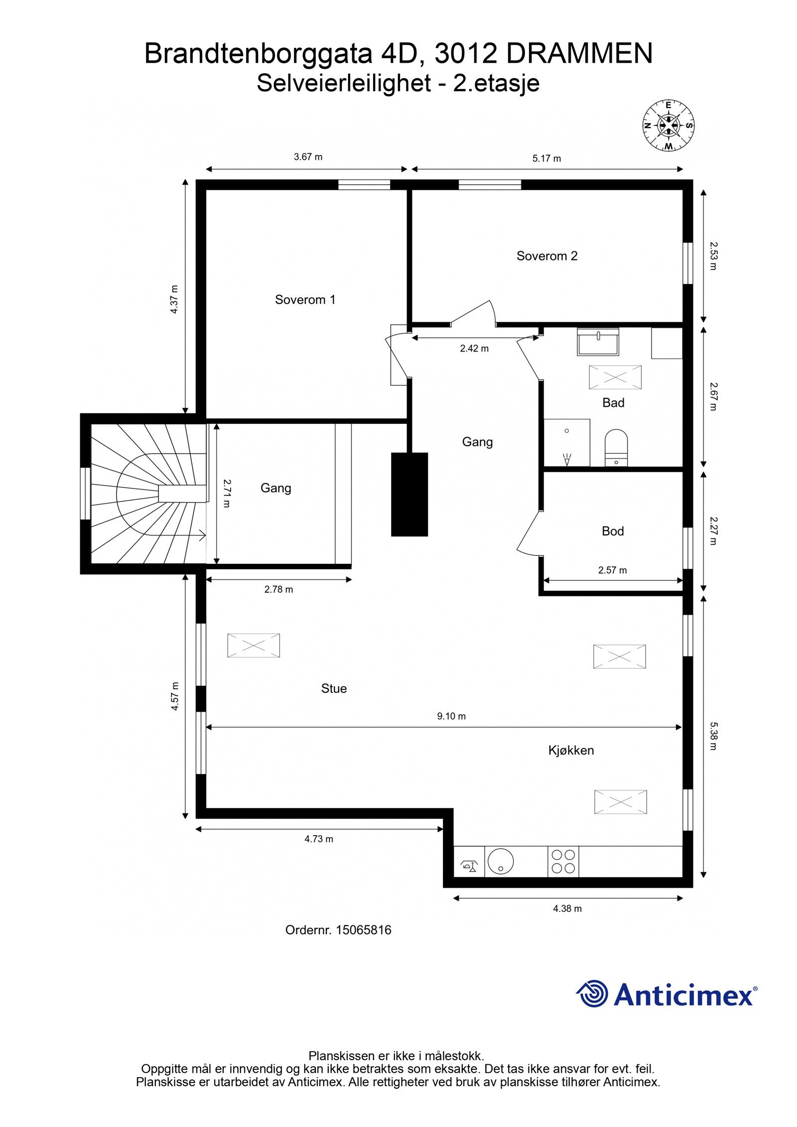 Plantegning - 2.etasje Galleribilde