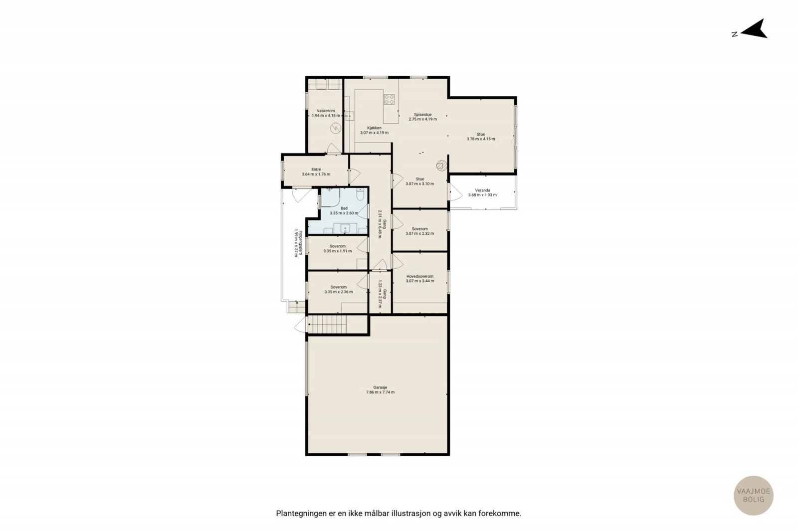 Gjør deg kjent med boligens planløsning Galleribilde